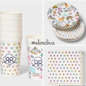 🆕 Roller Rabbit x Target Souvenir Cups, Plates, Napkins Set